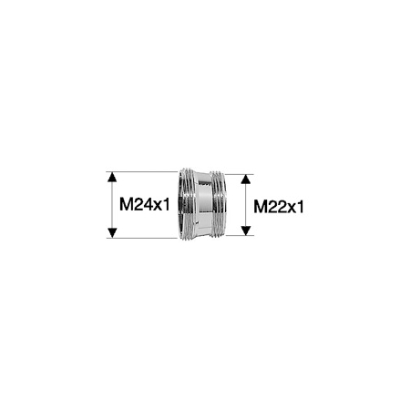 adapter M24x1/ 22x1 długi Neoperl