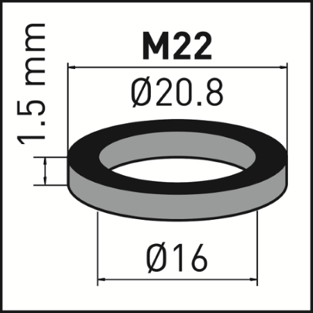 Gumowa uszczelka do perlatora M22x1 - Neoperl