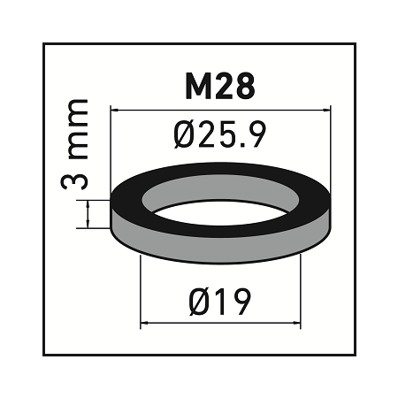 Gumowa uszczelka do perlatora M28x1 - Neoperl