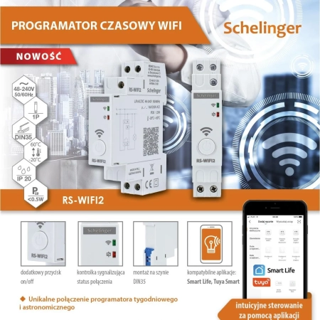 Programator czasowy RS-WIFI2 - Schelinger Programator czasowy RS-WIFI2 - Schelinger