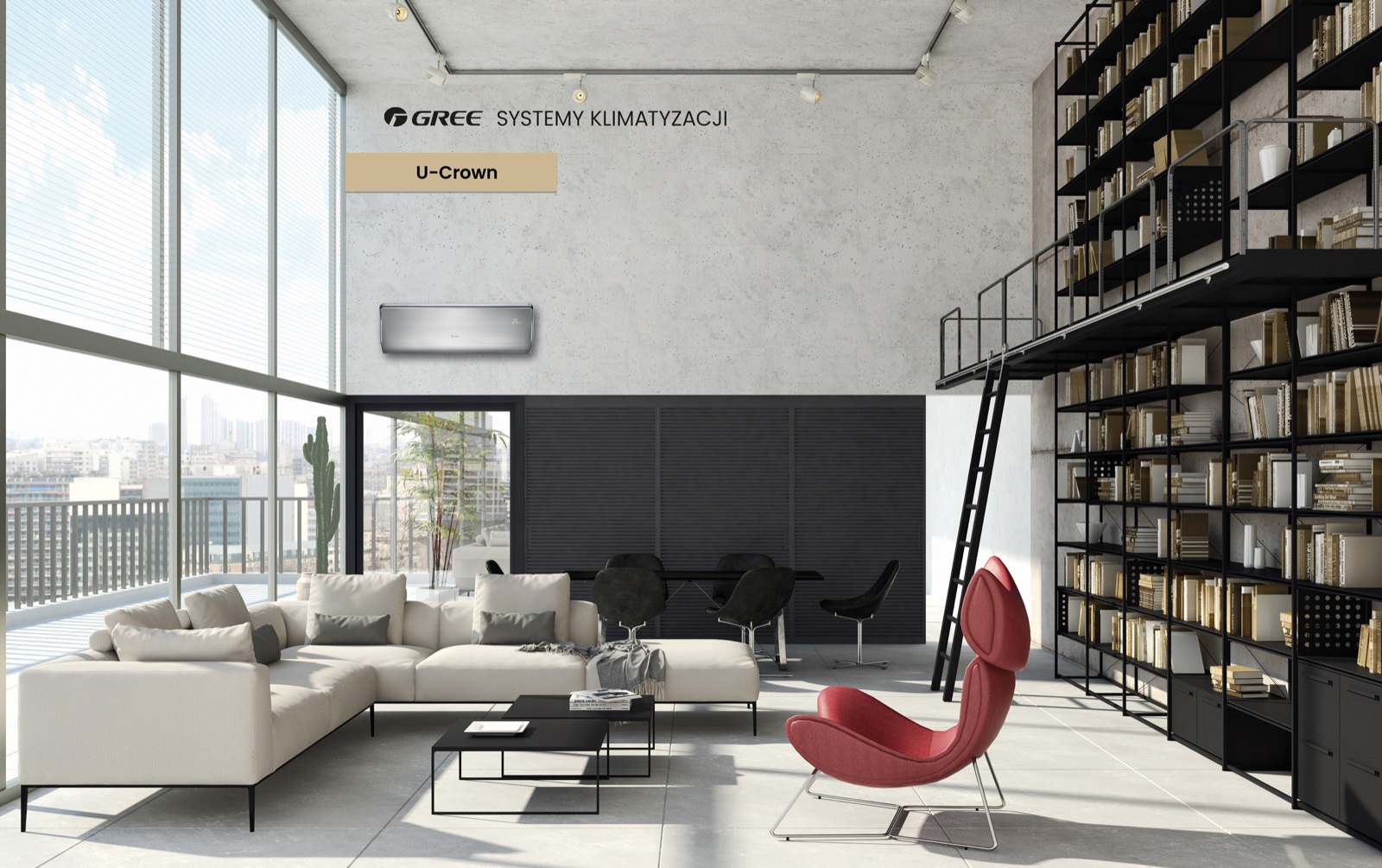 Gree U-Crown silver - aranżacja