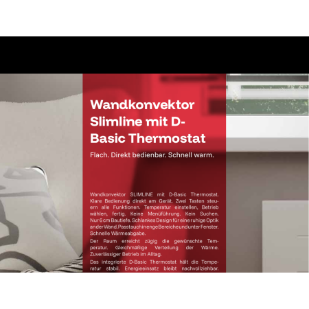 Produkt TECHNOTHERM VPS-Z 1000 DSD 429 754 382 Wandkonvektor VPS-Z 1000 RF TECHNOTHERM - seria