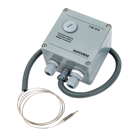 T-M-10-S/50 - Mechaniczny termostat z pomiarem temp. rurociagu,  nastawy od +50°C do +300°C - Chemelex Raychem