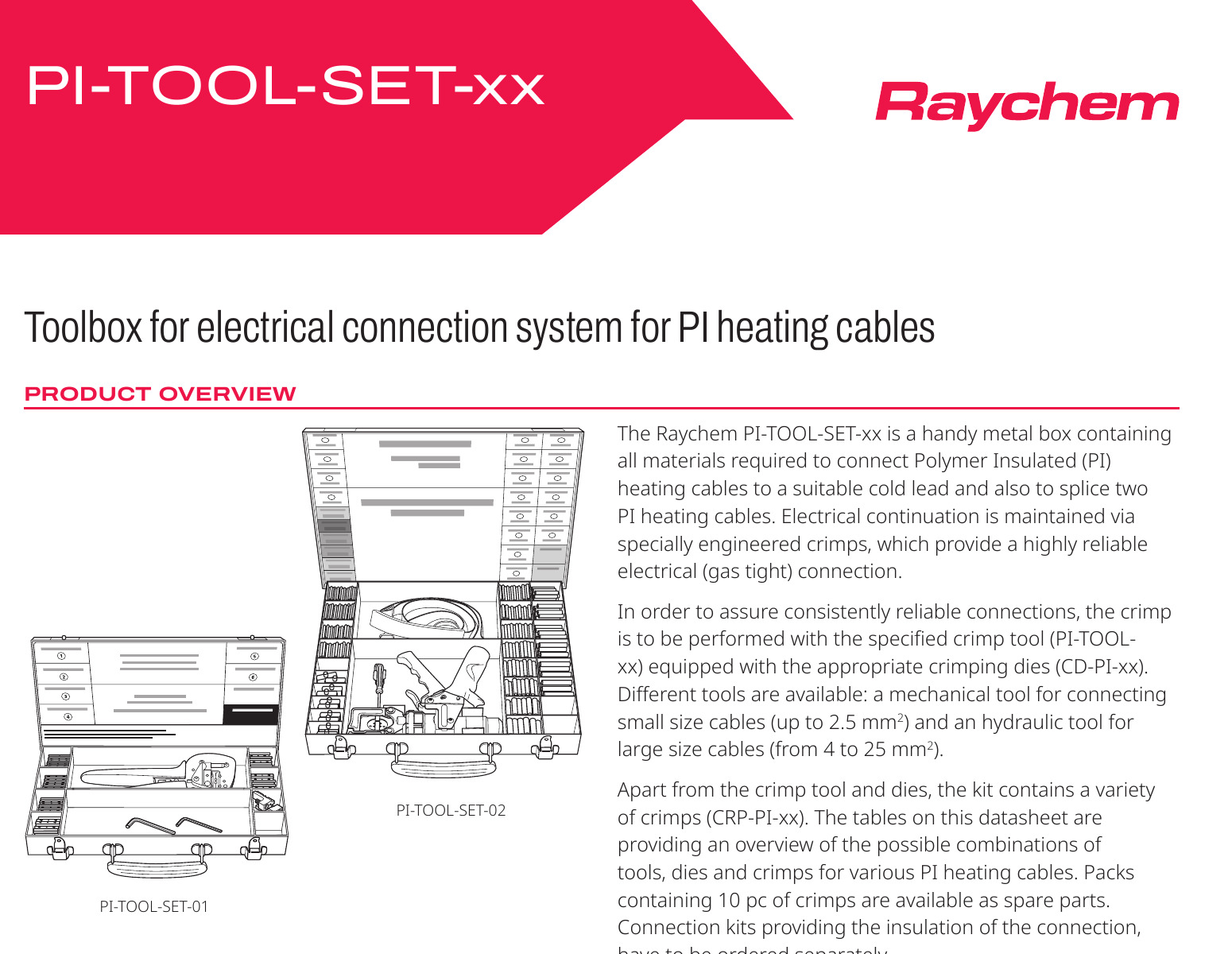 PI-TOOL-SET-02 - akcesorium PI-TOOL-SET - Chemelex Raychem