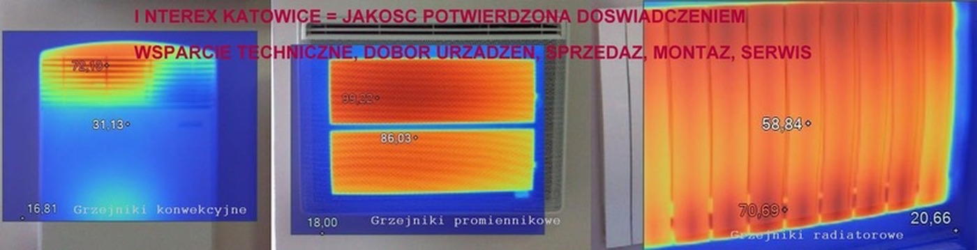 Porównanie ogrzewania w termowizji