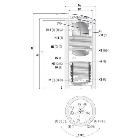 Cordivari COMBI 3 WC 1000 l - bufor z przygotowaniem c.w.u.