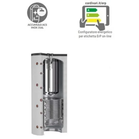 Cordivari COMBI 3 INOX 500 l - bufor z przygotowaniem c.w.u.