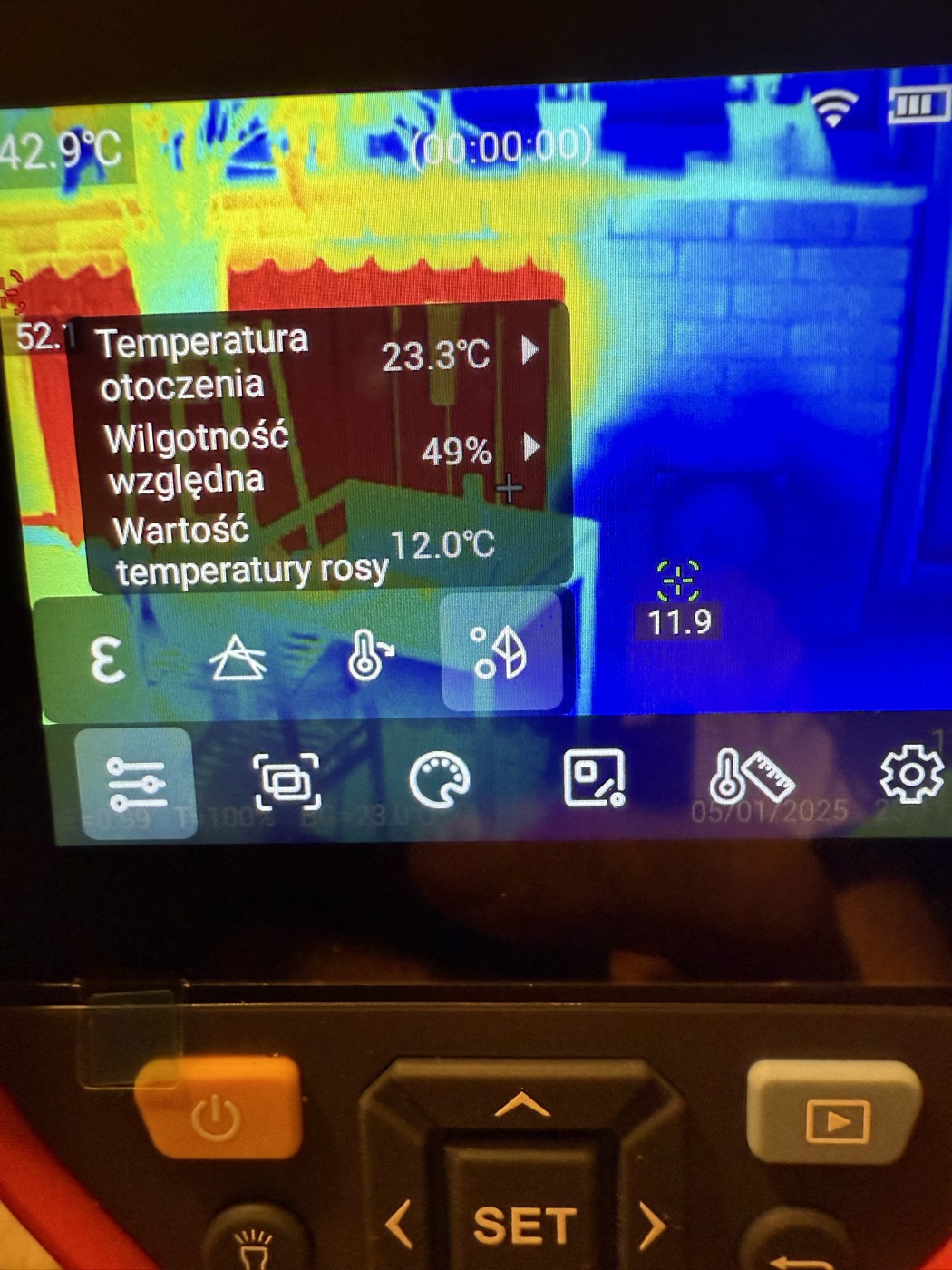 Termowizja podczas diagnostyki rekuperatora VLR 70
