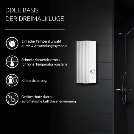 DDLE Basis 18 kW AEG przepływowy ogrzewacz wody