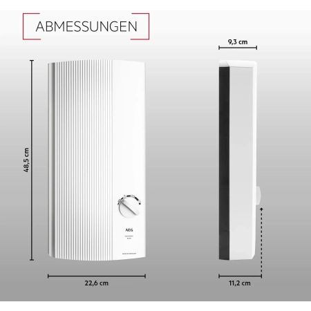 DDLE Basis 18 kW AEG przepływowy ogrzewacz wody