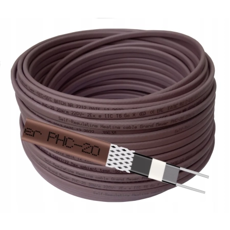 Kabel grzejny samoregulujący PHC (brązowy) -Grand Meyer