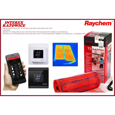 Raychem mata grzewcza 1m2 Quick Net + Senz Wifi