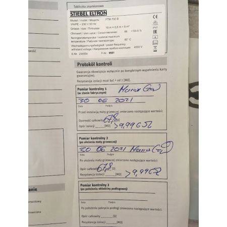 FTM 160/1 Set Trend - mata grzewcza 1 m2 160 W - Stiebel Eltron FTM 160/1 Set Trend - mata grzewcza 1 m2 160 W - Stiebel Eltron