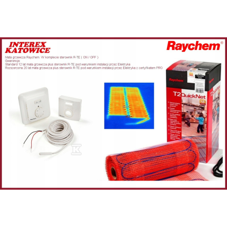 Raychem mata grzewcza 2,5m2 Quick + regulator R TE
