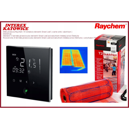 Raychem mata grzewcza 2m2 Quick + R-GREEN-LEAF-EU
