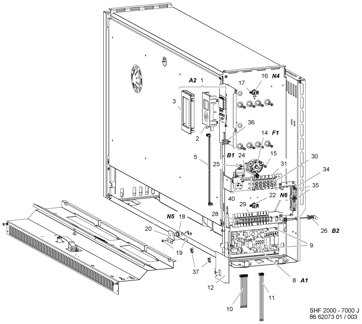 STIEBEL ELTRON 265590 część zamienna - Przełącznik kołyskowy do SHF