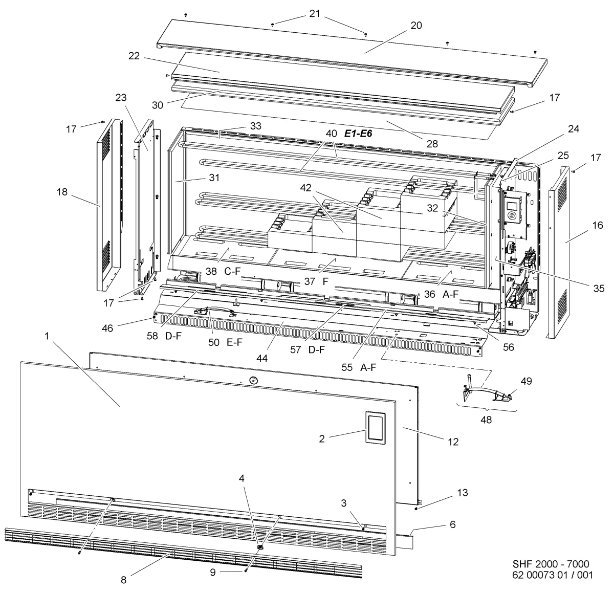 STIEBEL ELTRON 266410 część zamienna - Ścianka pośrednia lewa St do SHF