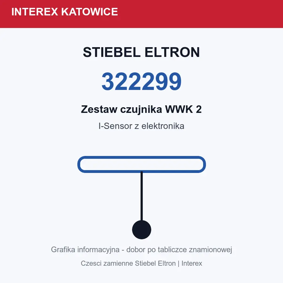 STIEBEL ELTRON 322299 zestaw I-Sensor WWK 2 z elektroniką do SHP/WWK