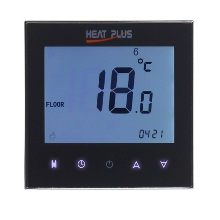 Termostat programowalny Heat Plus iTeo4 — czarny — wycena indywidualna